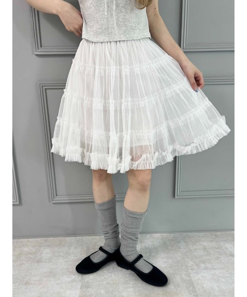 フィリー(PHILLY) チュールミニスカート