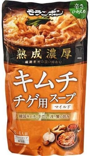 モランボン 熟成濃厚キムチチゲ用スープ マイルド