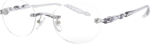 フィールライフ(FEEL LIFE) 老眼鏡 レディース フチなしリムレス レザー調ケース付き