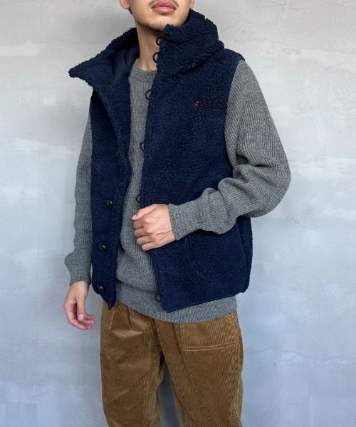 ジムフレックス(Gymphlex) フード付き ボアベスト J-1069