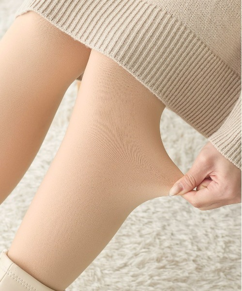 チュチュアンナ(tutuanna) まるで素肌のようなフェイクタイツ 裏起毛200デニール