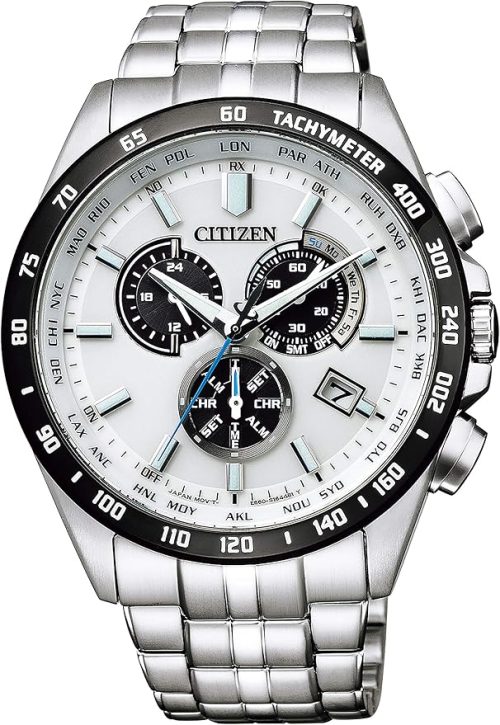 シチズン(CITIZEN) シチズンコレクション エコ・ドライブ電波時計 クロノグラフ CB5874-90A