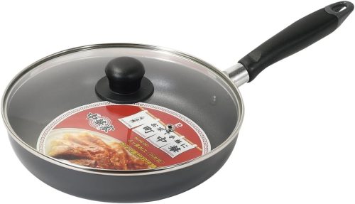 パール金属(PEARL METAL) 中華家 ふっ素加工IH対応ガラス蓋付餃子鍋24cm HC-287