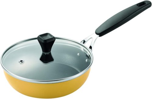 パール金属(PEARL METAL) プチッと IH対応鉄製ガラス蓋付フライパン16cm HB-5393