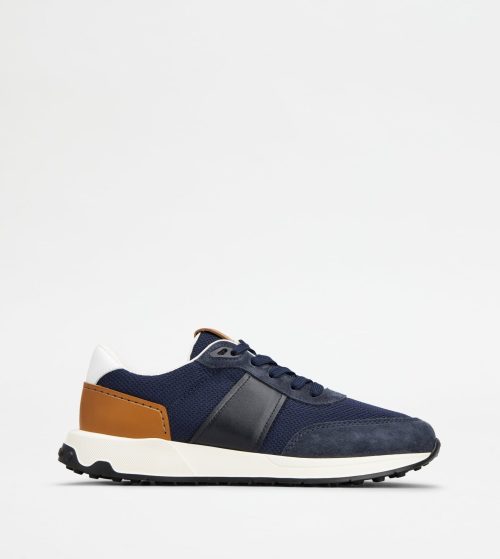 トッズ(TOD'S) レザー＆テクニカル ファブリック スニーカー