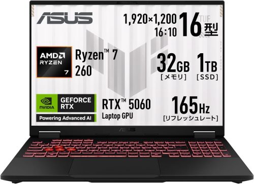 エイスース(ASUS) TUF Gaming A16 FA608UM FA608UM-R7R5060