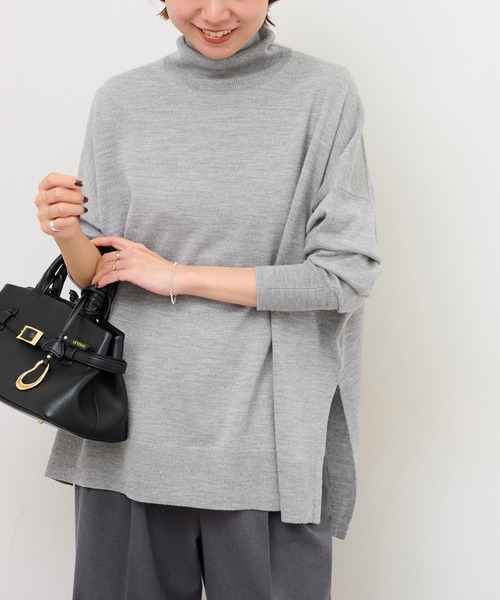 ジャーナルスタンダード レリューム(JOURNAL STANDARD relume) BiellaYarnワイドタートルネック