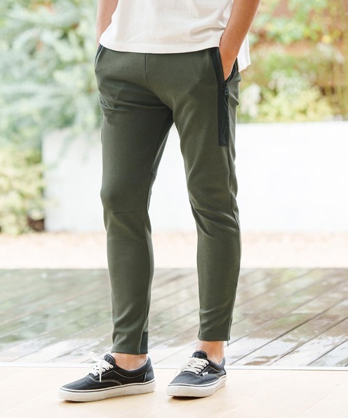 カンビオ(CAMBIO) Ponti×Stretch Nylon Skinny Pants スキニーパンツ