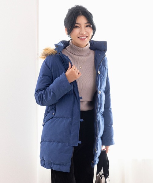 スウィートマミー(Sweet Mommy) ファーフード付きダウンママコート スマートダッカー付き sj4053