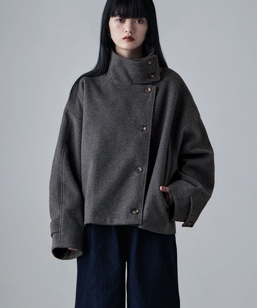 エトル(etoll.) スタンドカラーショートコート