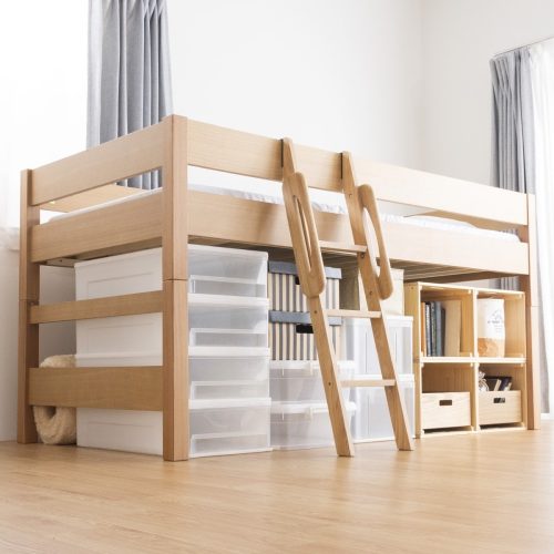 ニトリ(NITORI) タモ天然木ミドルベッド BOR 5653110