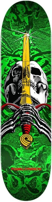 パウエル・ペラルタ(POWELL PERALTA) SKULL&SWORD GREEN DECK SHAPE 242