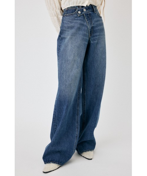 マウジー(MOUSSY) CROSS WAIST WIDE STRAIGHT