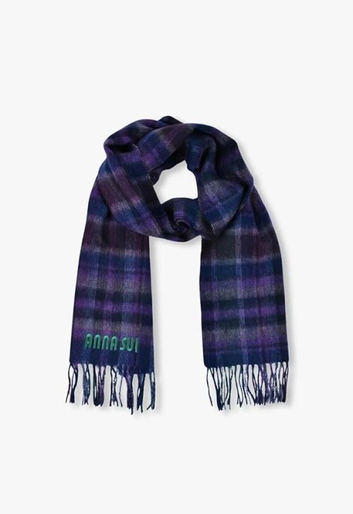 アナ スイ(ANNA SUI) ウールチェックマフラー 2AS6103601