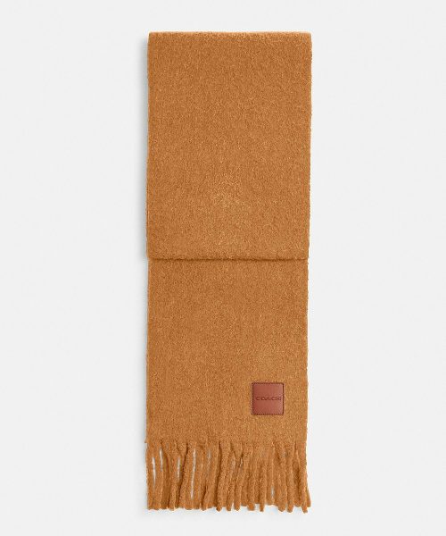 コーチ(COACH) オーバーサイズド マフラー レザー パッチ CU824