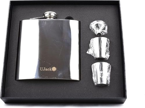 ユージャック(UJack) スキットル 304ステンレス大容量鏡面4点セット