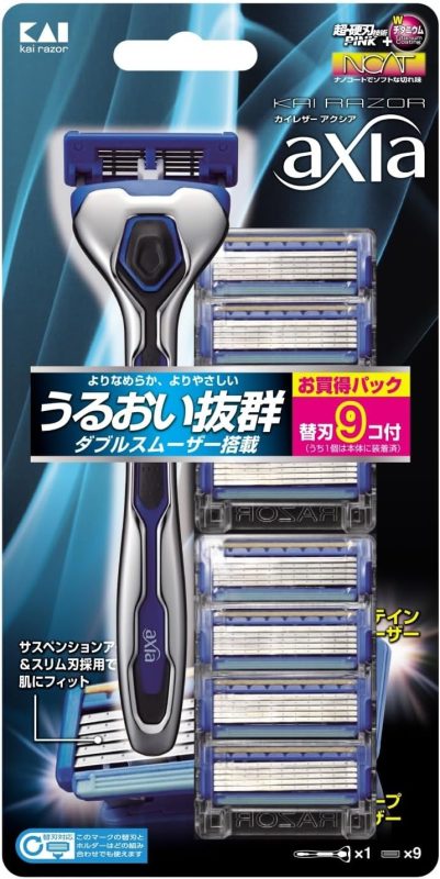 貝印 KAIRAZOR axia バリューパック スリム 替刃9個入