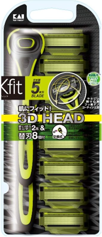 貝印 Xfitバリューパック ホルダー2本+替刃8個入