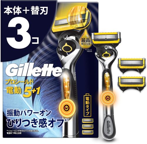 ジレット(Gillette) プロシールド 電動 替刃3個