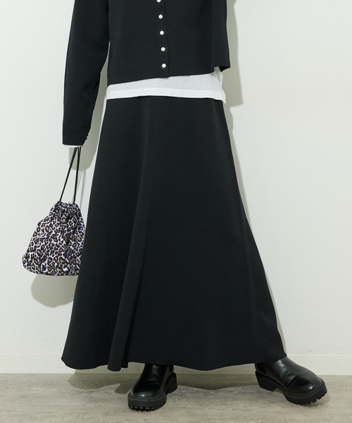 ジャーナルスタンダード レリューム(JOURNAL STANDARD relum) ウォッシャブルダブルフェイスフレアスカート