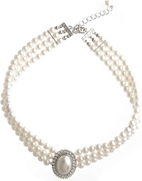 神戸ヴァンテーヌ 3連ゴージャスパールチョーカー