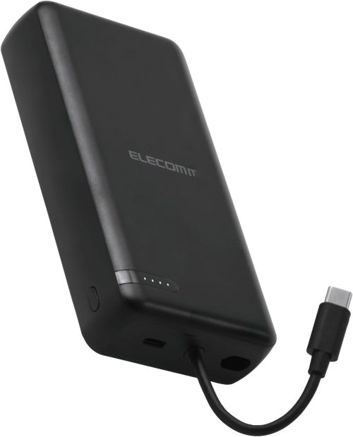 エレコム(ELECOM) USB Type-C TM ケーブル一体モバイルバッテリー DE-C64-20000