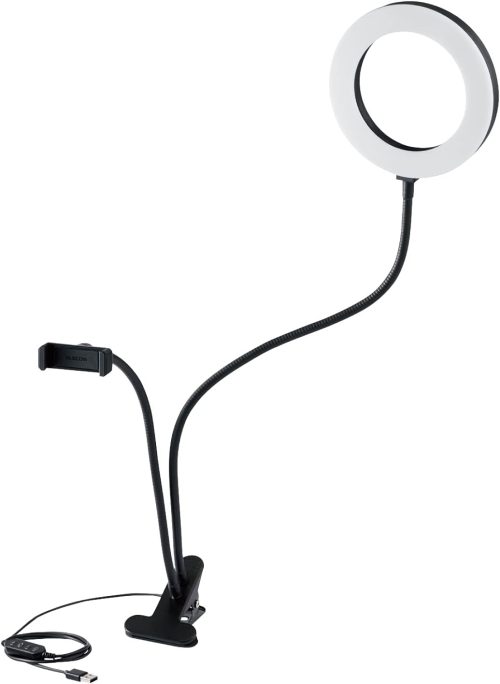 エレコム(ELECOM) LEDリングライト DE-L01BK