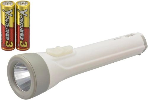 オーム電機(OHM) LED懐中ライト 単3形乾電池×2本付き 110ルーメン LHP-3211C7 08-0922