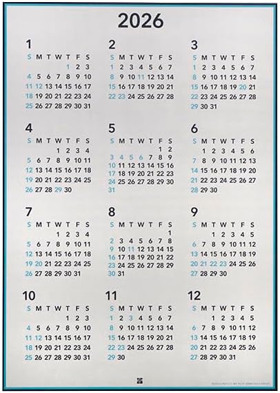 伊東屋 2026 ポスターカレンダー A1縦型 ITC004