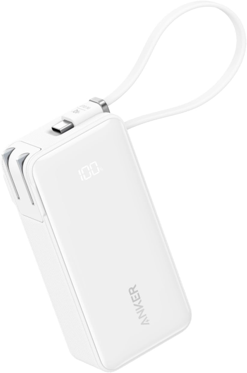 アンカー(ANKER) Power Bank 10000mAh Fusion Built-In USB-C ケーブル A1637