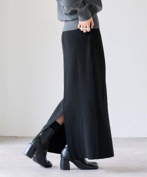 アウトドアプロダクツ(OUTDOOR PRODUCTS) ニットリブスリットスカート