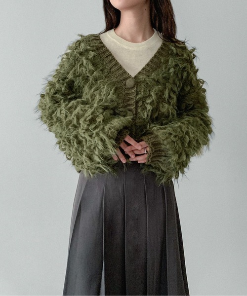 オンニュ(on:nue) ループフリンジニットカーディガン