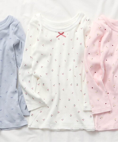 アプレ レ クール(apres les cours) GIRLSリブ長袖肌着