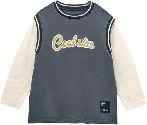 ベルメゾン(BELLE MAISON) フェイクレイヤード長袖Ｔシャツ