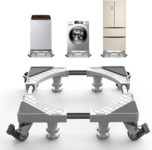 DEWEL 洗濯機台 キャスター付き