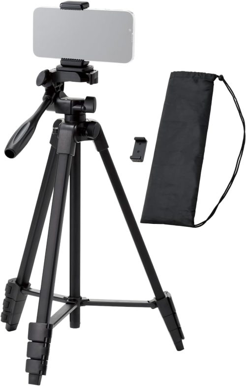 エレコム(ELECOM) 3段階伸縮カメラ三脚 P-STSRSLSBK-AZ