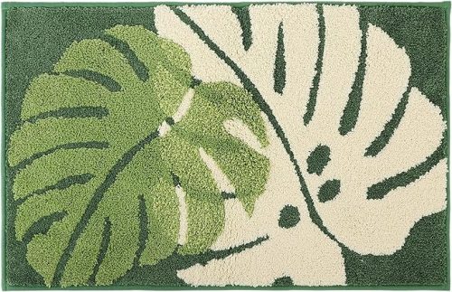 KURASHI 玄関マット リーフ