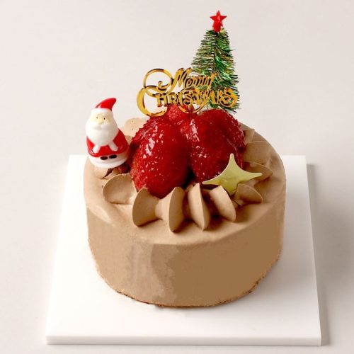 Cake.jp 株式会社DADACA クリスマス生チョコイチゴデコレーションケーキ