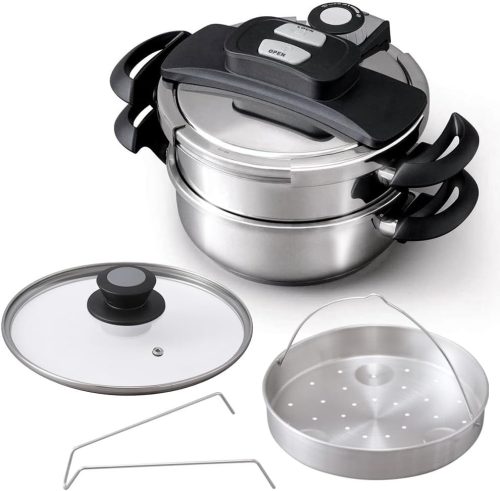 アイリスオーヤマ(IRIS OHYAMA) 両手圧力鍋 5点セット IH/ガス RAN-SE5