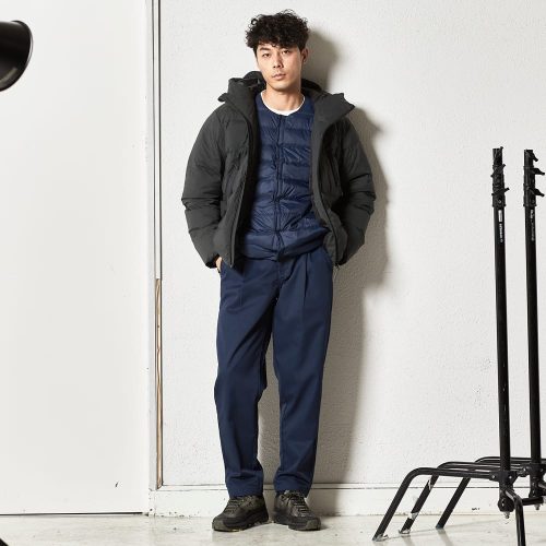 ワークマン(WORKMAN) リペアテック 洗えるフュージョンダウンフーディー/スタンドブルゾン