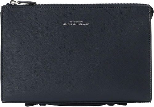 ユナイテッドアローズ グリーンレーベル リラクシング(UNITED ARROWS green label relaxing) レザーライク サフィアーノ クラッチ バッグ