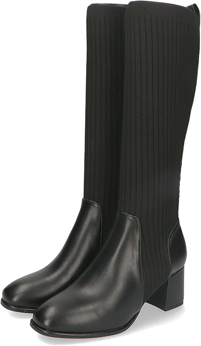 オリエンタルトラフィック(ORiental TRaffic) ニットロングヒールブーツ