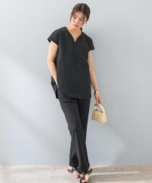 エフバイロッソ(F by ROSSO) クールタッチペプラムプルオーバー+イージーパンツ