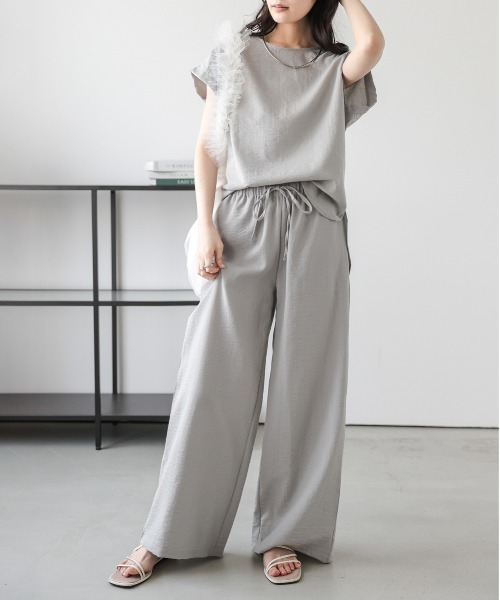 シュガービスケット(SUGAR BISKET) リネン風セットアップ