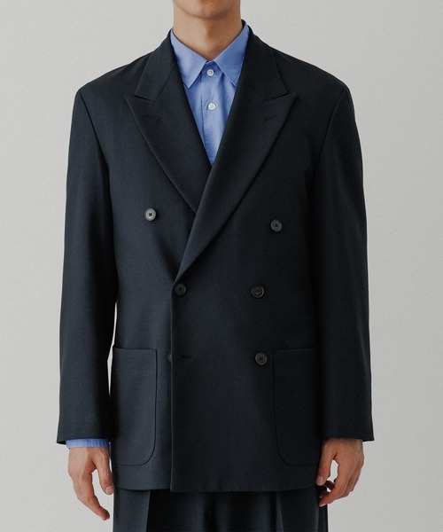 アダムエロぺ(ADAM ET ROPE') ハードクロス ダブルブレストジャケット