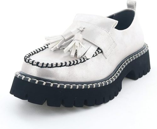 byあしながおじさん 軽量 厚底キルトタッセルローファー