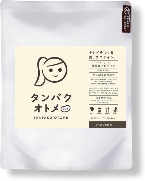 タマチャンショップ タンパクオトメ ソイプロテイン ソイ黒ごま