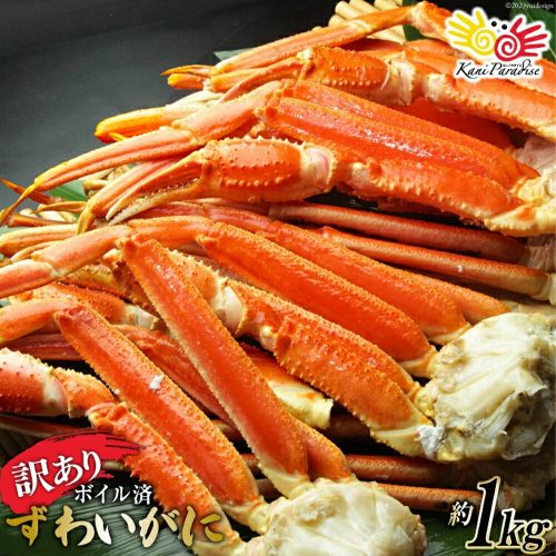 カニパラダイス 訳あり ズワイガニ 肩付き脚 総重量1kg