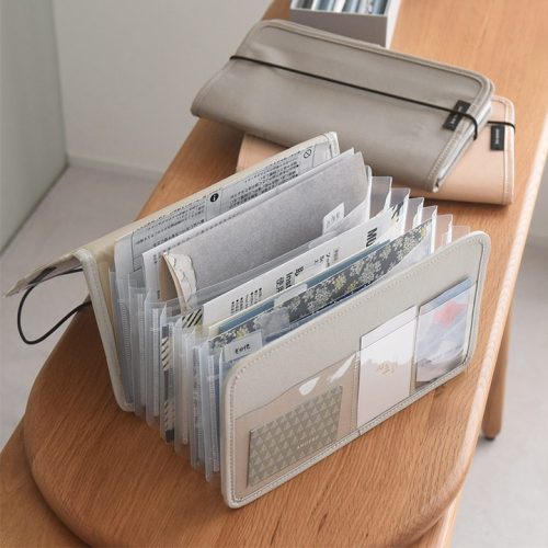 ボンモマン(bon moment) Sサイズ がばっと開いて見やすい 書類収納ケース