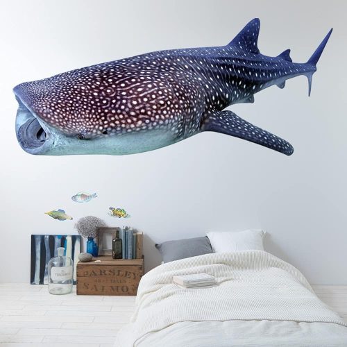 壁紙屋本舗 海の生き物ステッカー Sea creatures XL ジンベイザメ